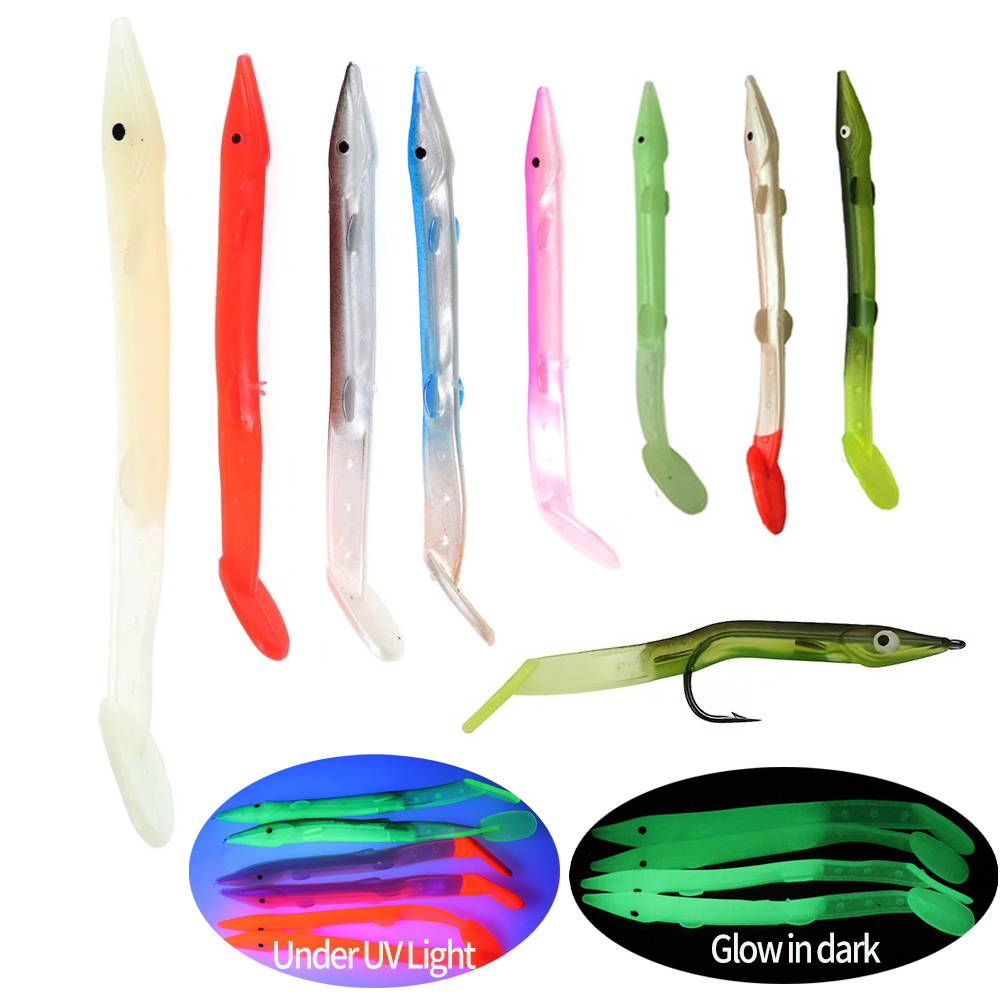 Furoshiki - 8 Stück Weiche Plastik-Köderfische Sabiki Rig