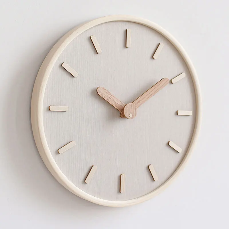 Japanese Luxury Lifestyle - Neue Japanische Licht Luxus Massivholz Wanduhr