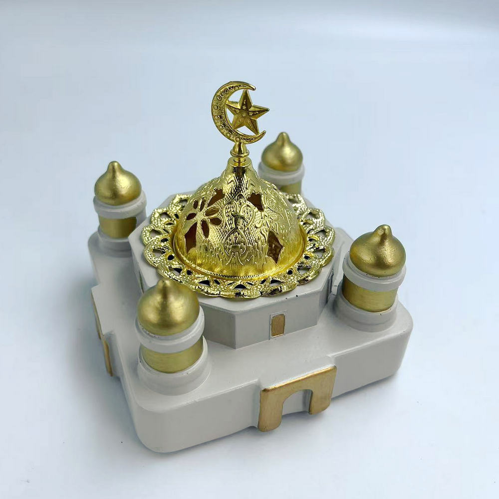 Incense Holder - Islamische Moschee aus Kunstharz - Räucherstäbchenhalter