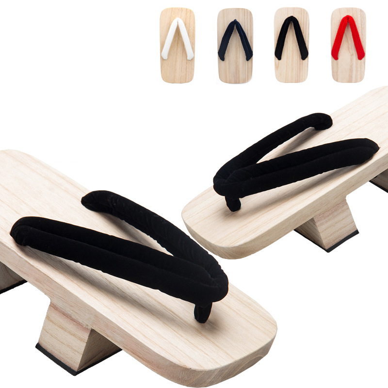 Geta Wooden Sandal - Holzclogs im japanischen Stil, lässige Flip-Flops,