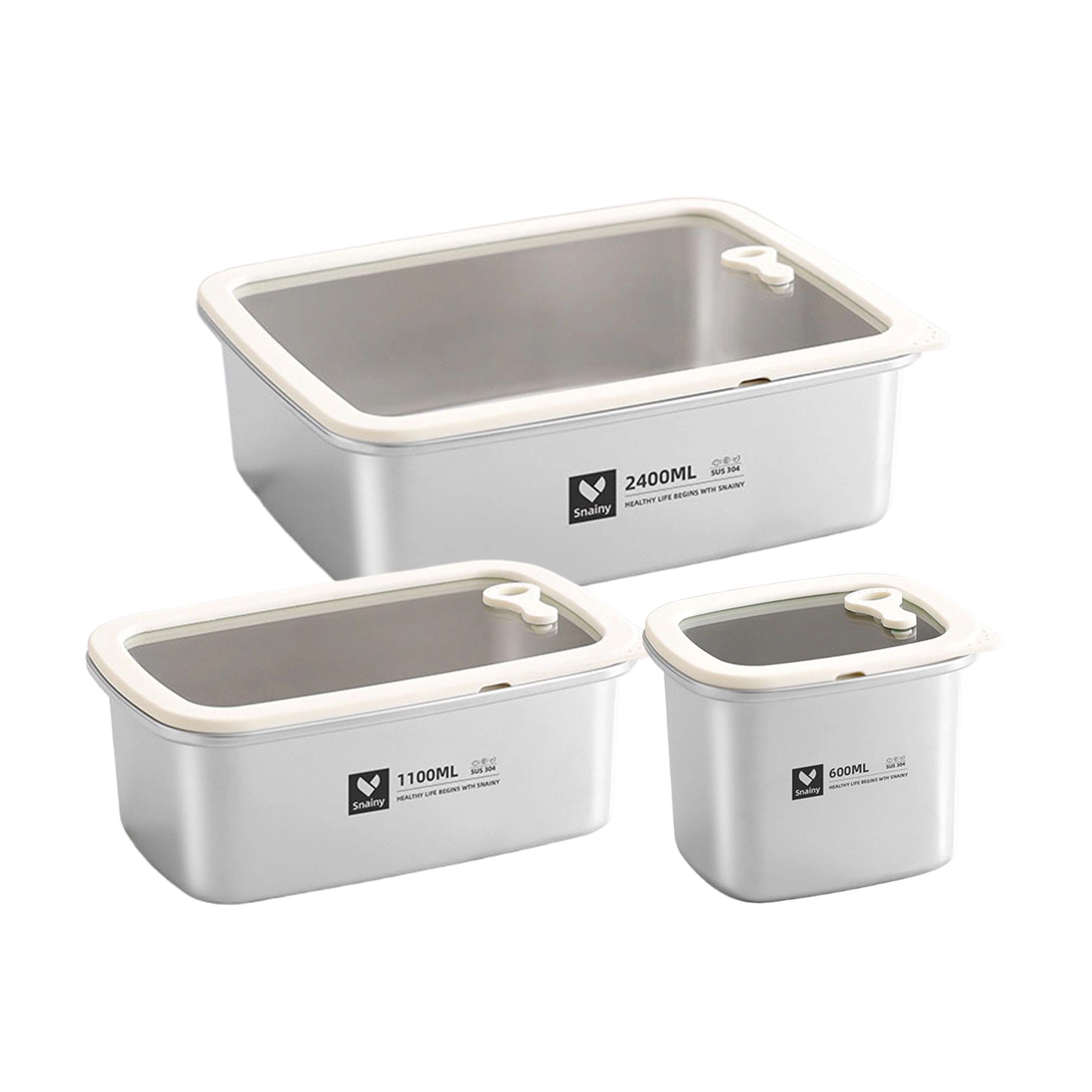 Bento Box - LFGB-zertifizierte Frischhaltebox aus reinem 304-Edelstahl, Mikrovakuum-Lebensmittelbehälter,