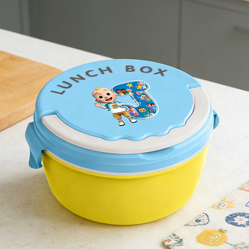 Bento Box - Cocomelon Lunchboxen, tragbare Bento-Mahlzeitbox für Jungen,