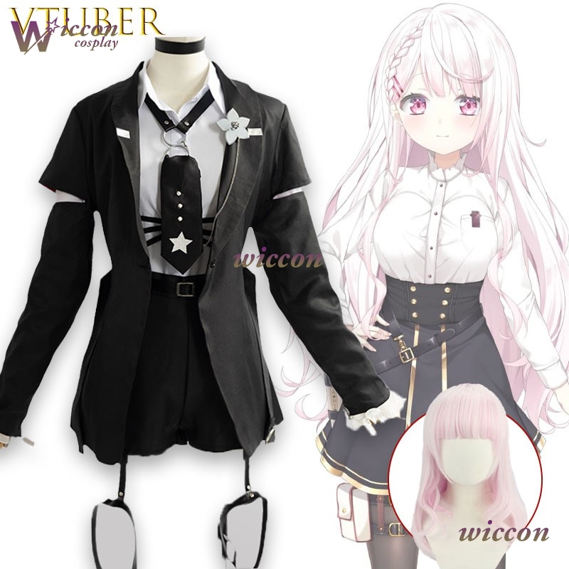 Japanese Fan - Shiina Yuika VTuber Cosplay-Outfit Anime Live2D