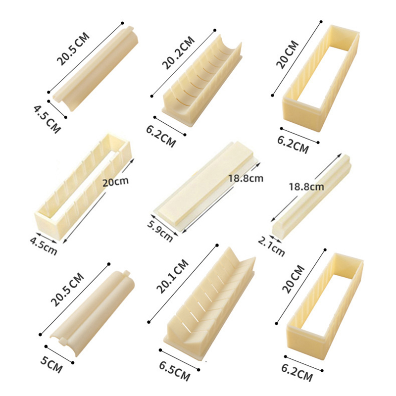 3-teiliges Set Quadratische un – Sushi Making Kit Bewertung und Preis