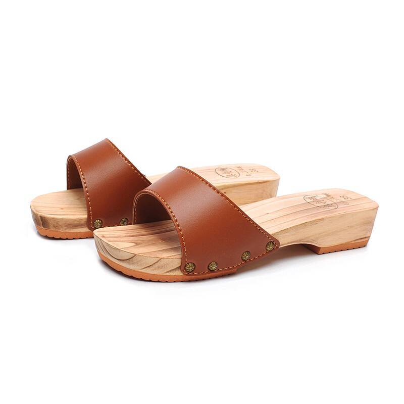 Frauen Holz Hausschuhe Sommer  – Geta Wooden Sandal Bewertung und Preis